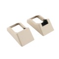 LMT 1395-ALMOND 2" x 3 1/2" Covered Handrail Bracket Kit For Vinyl Railing (2 Piece) - Almond