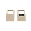 LMT 1395-ALMOND 2" x 3 1/2" Covered Handrail Bracket Kit For Vinyl Railing (2 Piece) - Almond