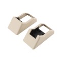 LMT 1395-ALMOND 2" x 3 1/2" Covered Handrail Bracket Kit For Vinyl Railing (2 Piece) - Almond