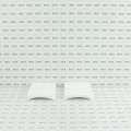 LMT 1399-WHITE 2" x 3 1/2" Covered Handrail Bracket Column Adapter Kit - White