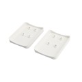 LMT 1399-WHITE 2" x 3 1/2" Covered Handrail Bracket Column Adapter Kit - White