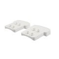 LMT 1400-WHITE T-Rail Covered Handrail Bracket Column Adapter Kit - White