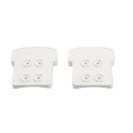 LMT 1400-WHITE T-Rail Covered Handrail Bracket Column Adapter Kit - White