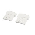 LMT 1400-WHITE T-Rail Covered Handrail Bracket Column Adapter Kit - White