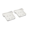 LMT 1400-WHITE T-Rail Covered Handrail Bracket Column Adapter Kit - White