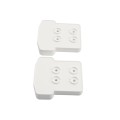 LMT 1400-WHITE T-Rail Covered Handrail Bracket Column Adapter Kit - White