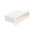 1 3/4" x 7" x 5" Nexus Pocket Rail Vinyl Fence Gate Socket (White) - LMT 1424-WHITE