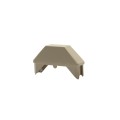 LMT 7/8" x 1 1/2" (0.770" x 2.880" ID) Dog Ear Vinyl Picket Cap for Vinyl Fence Posts (Almond) - 1442NA