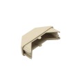 LMT 7/8" x 1 1/2" (0.770" x 2.880" ID) Dog Ear Vinyl Picket Cap for Vinyl Fence Posts (Almond) - 1442NA