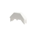 LMT 7/8" x 1 1/2" (0.770" x 2.880" ID) Dog Ear Vinyl Picket Cap for Vinyl Fence Posts (White) - 1442W (PicketCaps)