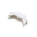 LMT 7/8" x 1 1/2" (0.770" x 2.880" ID) Dog Ear Vinyl Picket Cap for Vinyl Fence Posts (White) - 1442W (PicketCaps)
