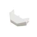 LMT 7/8" x 1 1/2" (0.770" x 2.880" ID) Dog Ear Vinyl Picket Cap for Vinyl Fence Posts (White) - 1442W (PicketCaps)