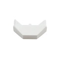 LMT 7/8" x 1 1/2" (0.770" x 2.880" ID) Dog Ear Vinyl Picket Cap for Vinyl Fence Posts (White) - 1442W (PicketCaps)