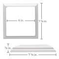 LMT 6" Sq. Two-Piece Vinyl Post Skirt for Vinyl Fence Posts (White) - 1464-WHITE