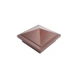 3.625" (3 5/8" x 3 5/8") Haven Style Vinyl Post Cap for 4" x 4" Wood Post - Antique Copper
