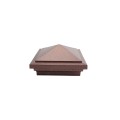 3.625" (3 5/8" x 3 5/8") Haven Style Vinyl Post Cap for 4" x 4" Wood Post - Antique Copper