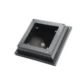 3.625" (3 5/8" x 3 5/8") Haven Style Vinyl Post Cap for 4" x 4" Wood Post - Antique Gray