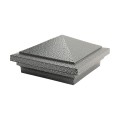 3.625" (3 5/8" x 3 5/8") Haven Style Vinyl Post Cap for 4" x 4" Wood Post - Antique Gray