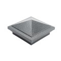 3.625" (3 5/8" x 3 5/8") Haven Style Vinyl Post Cap for 4" x 4" Wood Post - Antique Gray