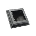 3.625" (3 5/8" x 3 5/8") Haven Style Vinyl Post Cap for 4" x 4" Wood Post - Antique Gray