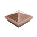 4" x 4" Haven Style Vinyl Post Cap - Antique Copper