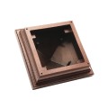 4" x 4" Haven Style Vinyl Post Cap - Antique Copper