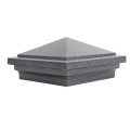 4" x 4" Haven Style Vinyl Post Cap - Antique Gray