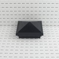 4" x 4" Haven Style Vinyl Post Cap - Hammertone Black