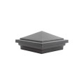 4" x 4" Haven Style Vinyl Post Cap - Hammertone Black