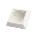 4" X 4" Haven Style Vinyl Post Cap for Vinyl Fence and Railing (White) (PostCaps)
