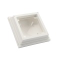 4" X 4" Haven Style Vinyl Post Cap for Vinyl Fence and Railing (White) (PostCaps)