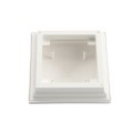 4" X 4" Haven Style Vinyl Post Cap for Vinyl Fence and Railing (White) (PostCaps)