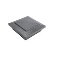 3.625" (3 5/8" x 3 5/8") Cape May Style Vinyl Post Cap for 4" x 4" Wood Post - Antique Gray