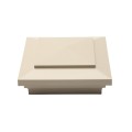 4" X 4" Cape May Style Vinyl Post Cap for Vinyl Fence and Railing (Almond)