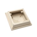 4" X 4" Cape May Style Vinyl Post Cap for Vinyl Fence and Railing (Almond)