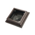 4" x 4"Cape May Style Vinyl Post Cap - Antique Brown