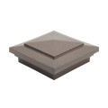 4" x 4"Cape May Style Vinyl Post Cap - Antique Brown