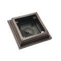4" x 4"Cape May Style Vinyl Post Cap - Antique Brown