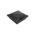 4" x 4" Cape May Style Vinyl Post Cap - Hammertone Black