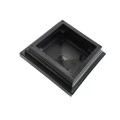 4" x 4" Cape May Style Vinyl Post Cap - Hammertone Black