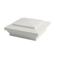 4" X 4" Cape May Style Vinyl Post Cap for Vinyl Fence and Railing (White)