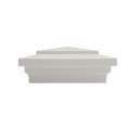 4" X 4" Cape May Style Vinyl Post Cap for Vinyl Fence and Railing (White)