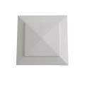 4" X 4" Cape May Style Vinyl Post Cap for Vinyl Fence and Railing (White)