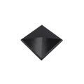 3.625" (3 5/8" x 3 5/8") Neptune Style Vinyl Post Cap for 4" x 4" Wood Post - Hammertone Black