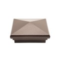 4" x 4" Neptune Style Vinyl Post Cap - Antique Brown