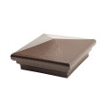 4" x 4" Neptune Style Vinyl Post Cap - Antique Brown