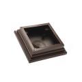 4" x 4" Neptune Style Vinyl Post Cap - Antique Brown