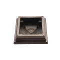 4" x 4" Neptune Style Vinyl Post Cap - Antique Brown
