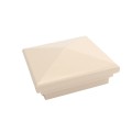 4" X 4" Neptune Style Vinyl Post Cap for Vinyl Fence and Railing (Beige)