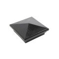 4" x 4" Neptune Style Vinyl Post Cap - Hammertone Black